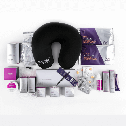 LVL Classic Kit für 15 Behandlungen (C) LVL Classic Alles was Sie brauchen in einem Kit!Inhalt 1 x LVL Lifting System 15 Blister1 x Nacken Kissen1 x Shields - klein 5 Paar1 x Shields - mittel 5 Paar1 x Shields - gross 5 Paar1 x Farb Entwickler 50ml1 x Far