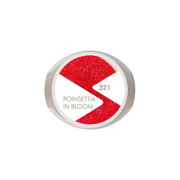 0321 Poinsettia in Bloom - BIOGEL BIOGEL BIOGEL Gelsystem Ein atemberaubendes, schimmerndes Rot, das Ihren Nägeln eine kühne Vornehme und feurige Eleganz verleiht – damit werden Sie in dieser Partysaison garantiert alle Blicke auf sich ziehen. Hergestellt
