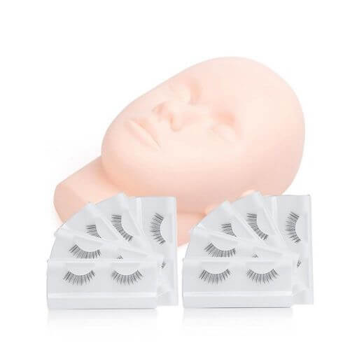 Wimpern zum Üben an Heidi (verschiedene Wimpern) – Produktansicht