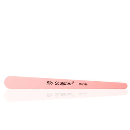 Pink Teardrop 280/320 Nagelfeilen Sandblattfeile in Tränenform mit feiner 280er / 320er Körnung Inhalt - 1 Stück Bio Sculpture