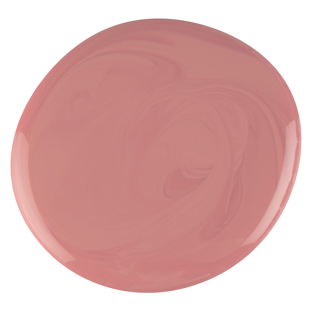 Jodi Rose Nail Polish – Nahaufnahme des Farbtons; Farbton ein weiches, gedecktes Altrosa mit dezenter Wärme