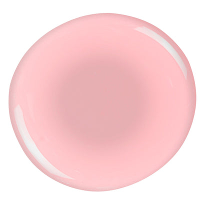 Alyssa Nail Polish – Nahaufnahme des Farbtons; Farbton ein transparentes, rosiges Pink
