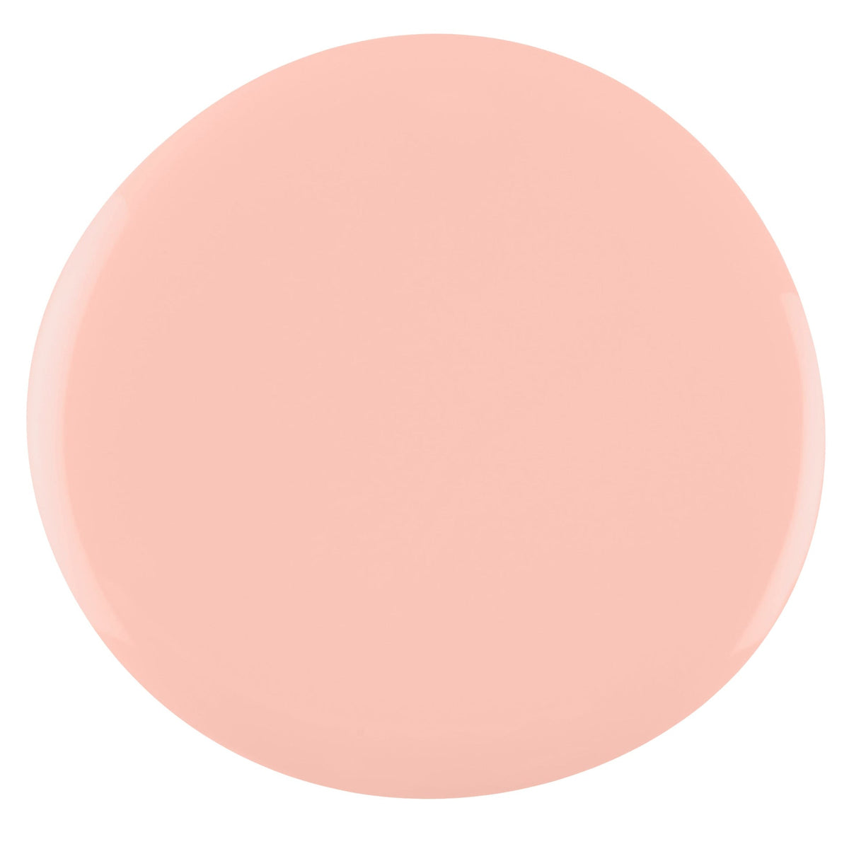 Anthea Nail Polish – Nahaufnahme des Farbtons; Farbton ein transparentes, helles Rosa, das allein oder als Basis für eine French Manicure getragen werden kann
