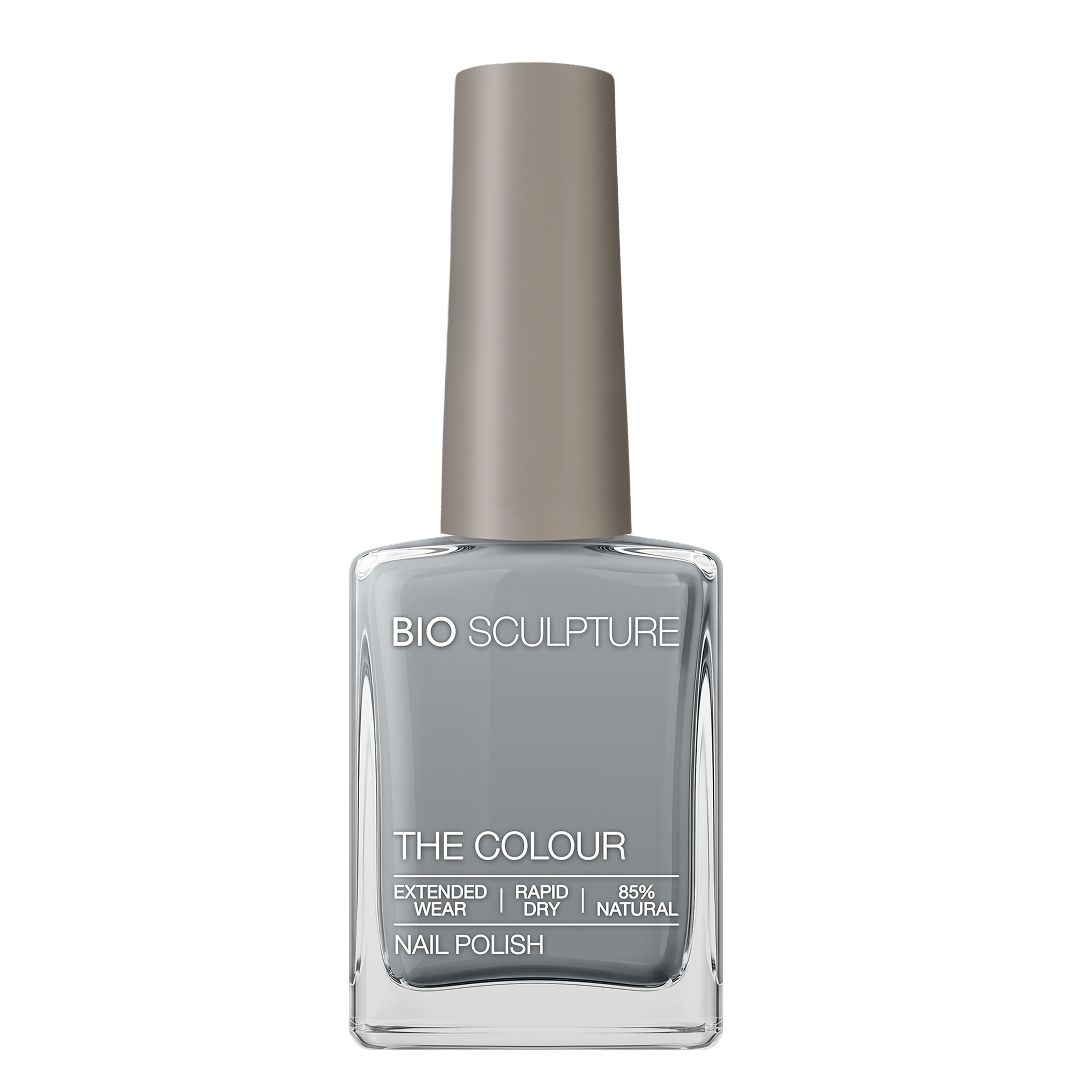 Anastasia Nail Polish – Bio Sculpture Produktflasche; Farbton ein weiches, rauchiges Neutralgrau