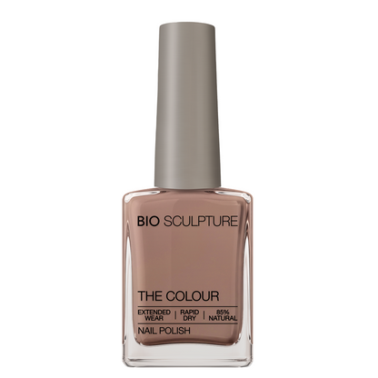 Jordan Nail Polish – Bio Sculpture Produktflasche; Farbton ein klassisches Taupe-Nude mit weicher, natürlicher Wirkung