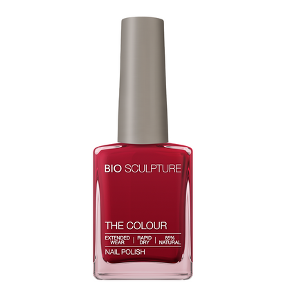 Pillar Box Nail Polish – Bio Sculpture Produktflasche; Farbton ein leuchtendes Signalrot