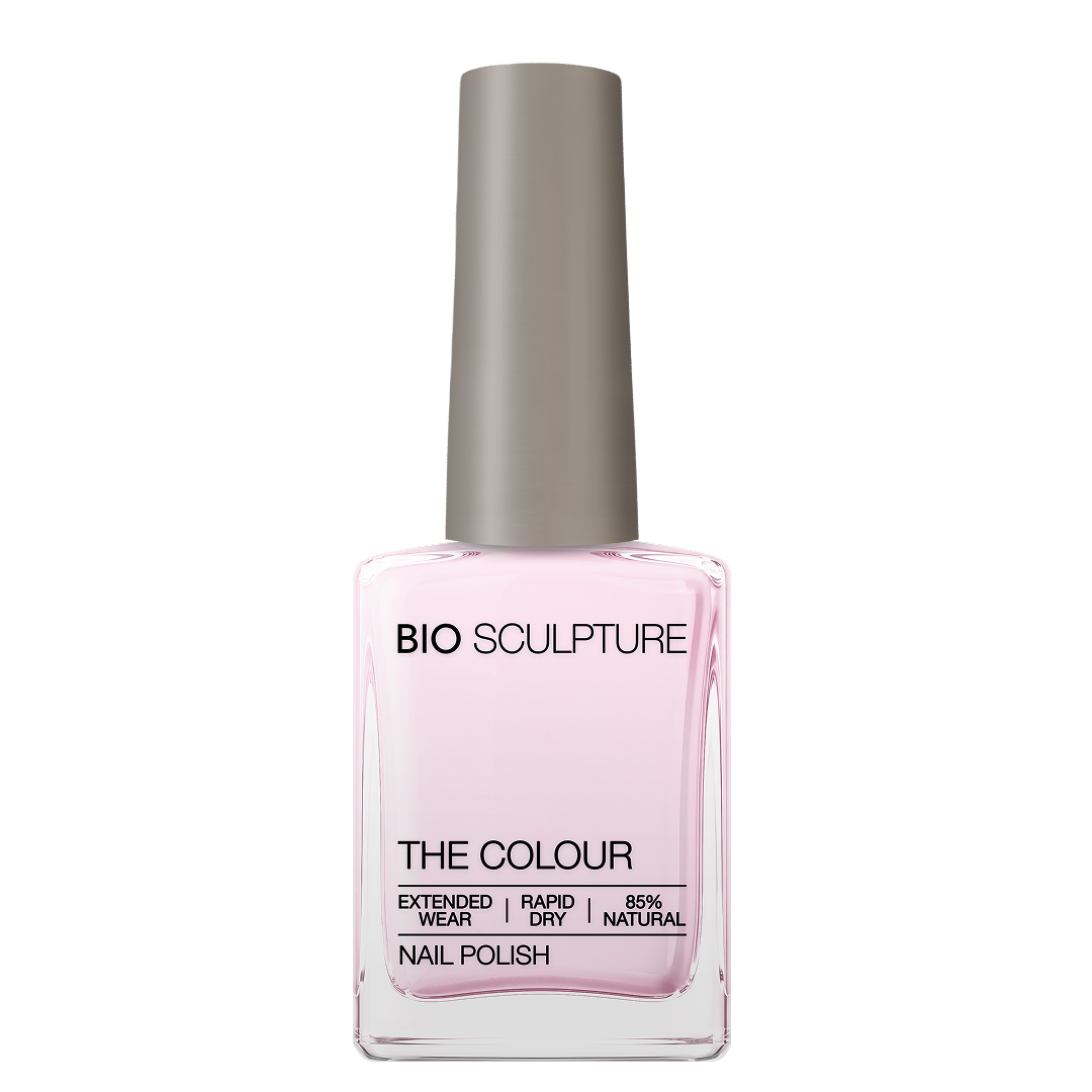 Transparent Beauty Nail Polish – Bio Sculpture Produktflasche; Farbton ein transparentes, kaum wahrnehmbares Rosa mit klarer, durchscheinender Wirkung