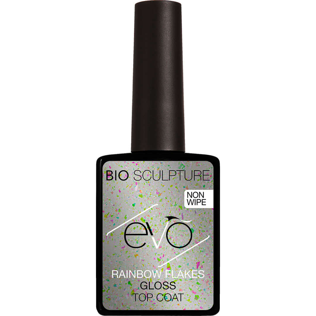 EVO RAINBOW FLAKES GLOSS TOP COAT EVO RAINBOW FLAKES GLOSS TOP COAT Bio Sculpture