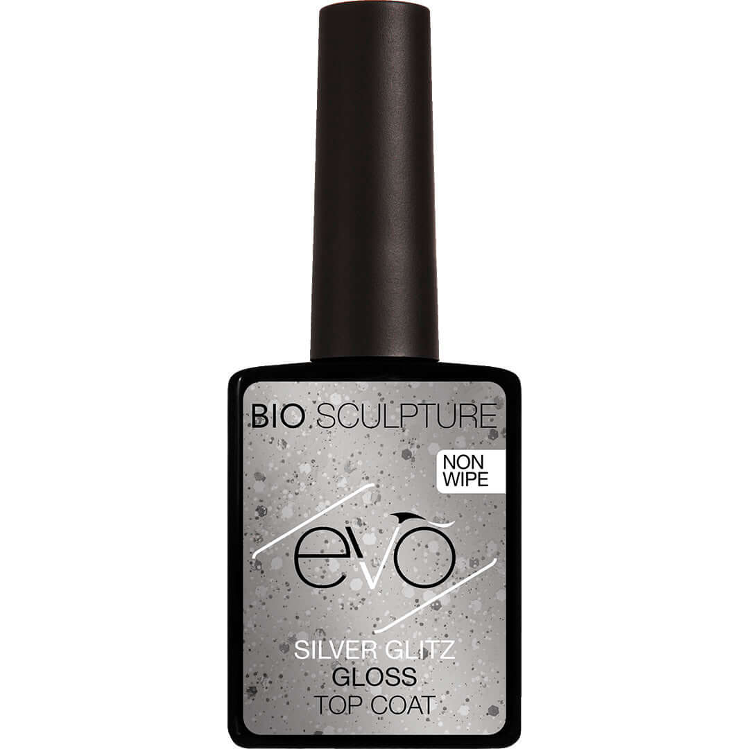 EVO SILVER GLITZ GLOSS TOP COAT EVO SILVER GLITZ GLOSS TOP COAT Bio Sculpture