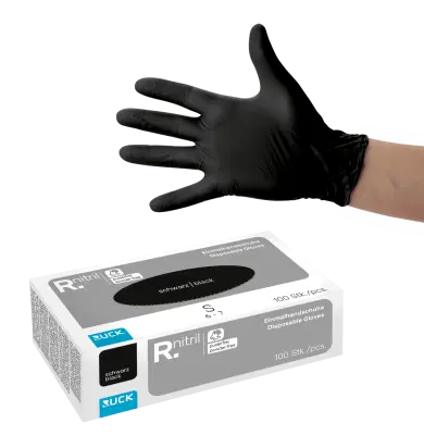 Nitril-Einmalhandschuhe SCHWARZ 100 St