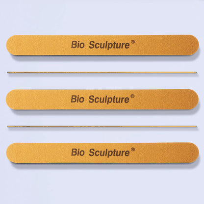 Gold File 100/100 Nagelfeilen Sandblattfeile mit grober 100er Körnung Inhalt - 1 Stück Bio Sculpture