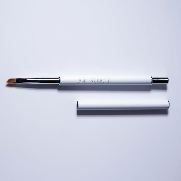 No 4 French Brush Pinsel & Tools Gelpinsel Größe 4 mit abgeschrägter Kante - ideal für das Auftragen von French-Spitzen Bio Sculpture