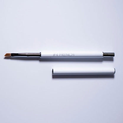 No 4 French Brush Pinsel & Tools Gelpinsel Größe 4 mit abgeschrägter Kante - ideal für das Auftragen von French-Spitzen Bio Sculpture