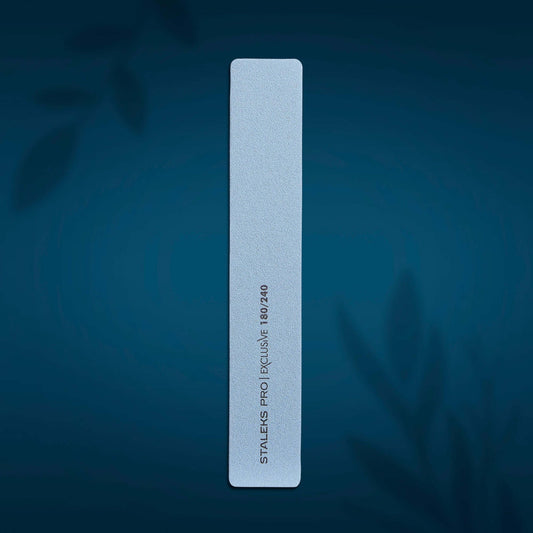 Nagelfeile 180/240 Grit - Pro Exclusive Nagelfeilen Mineralische breite, gerade Nagelfeile von Staleks Pro Exclusive, Körnung / Grit 180/240 STALEKS