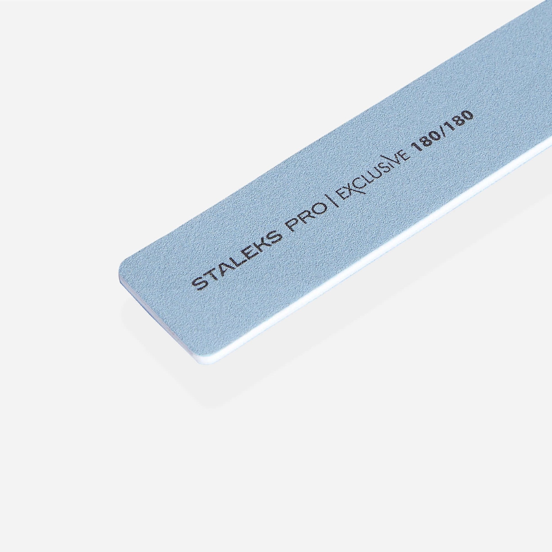 Nagelfeile 180/180 Grit - Pro Exclusive Nagelfeilen Mineralische breite, gerade Nagelfeile von Staleks Pro Exclusive, Körnung / Grit 180/180 STALEKS