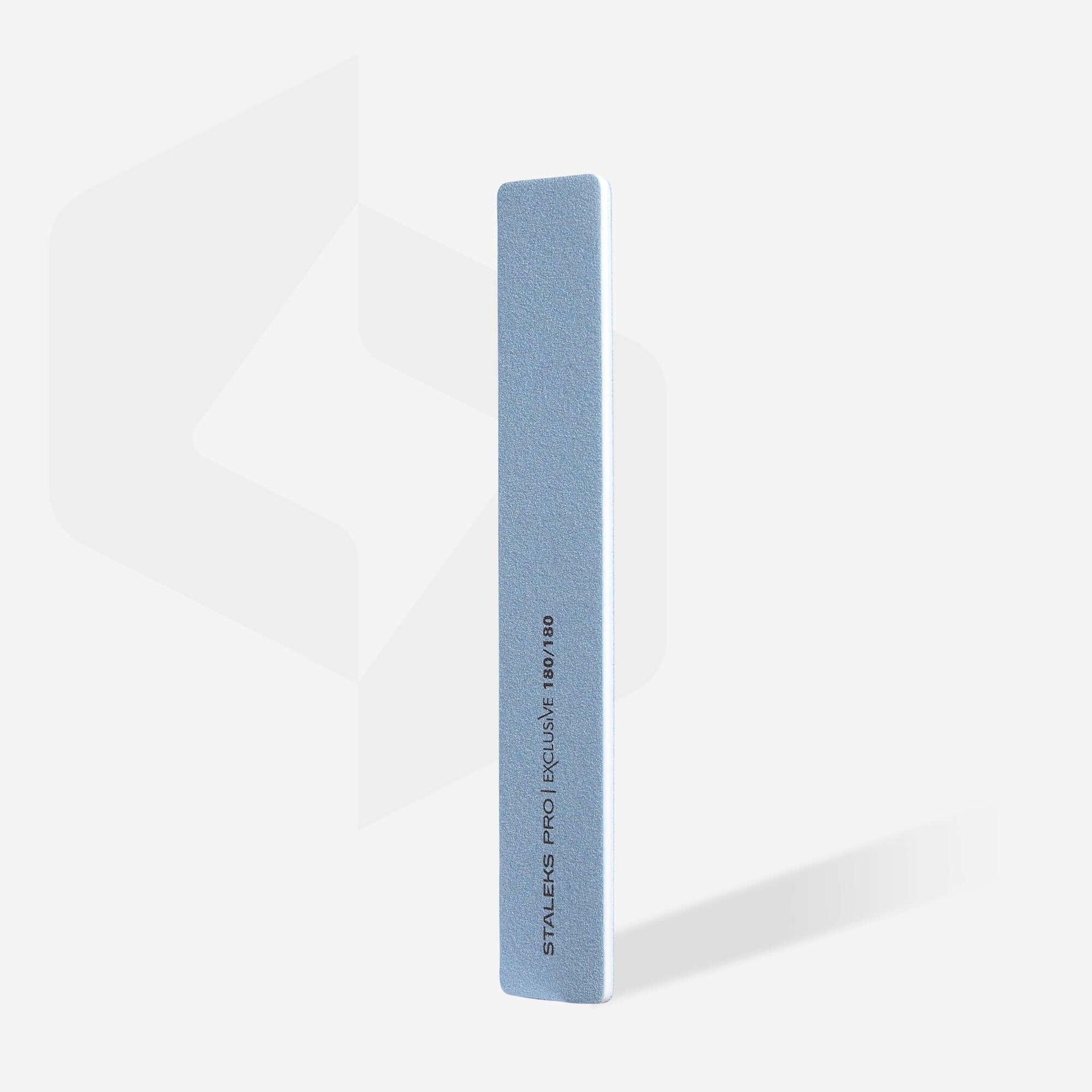 Nagelfeile 180/180 Grit - Pro Exclusive Nagelfeilen Mineralische breite, gerade Nagelfeile von Staleks Pro Exclusive, Körnung / Grit 180/180 STALEKS