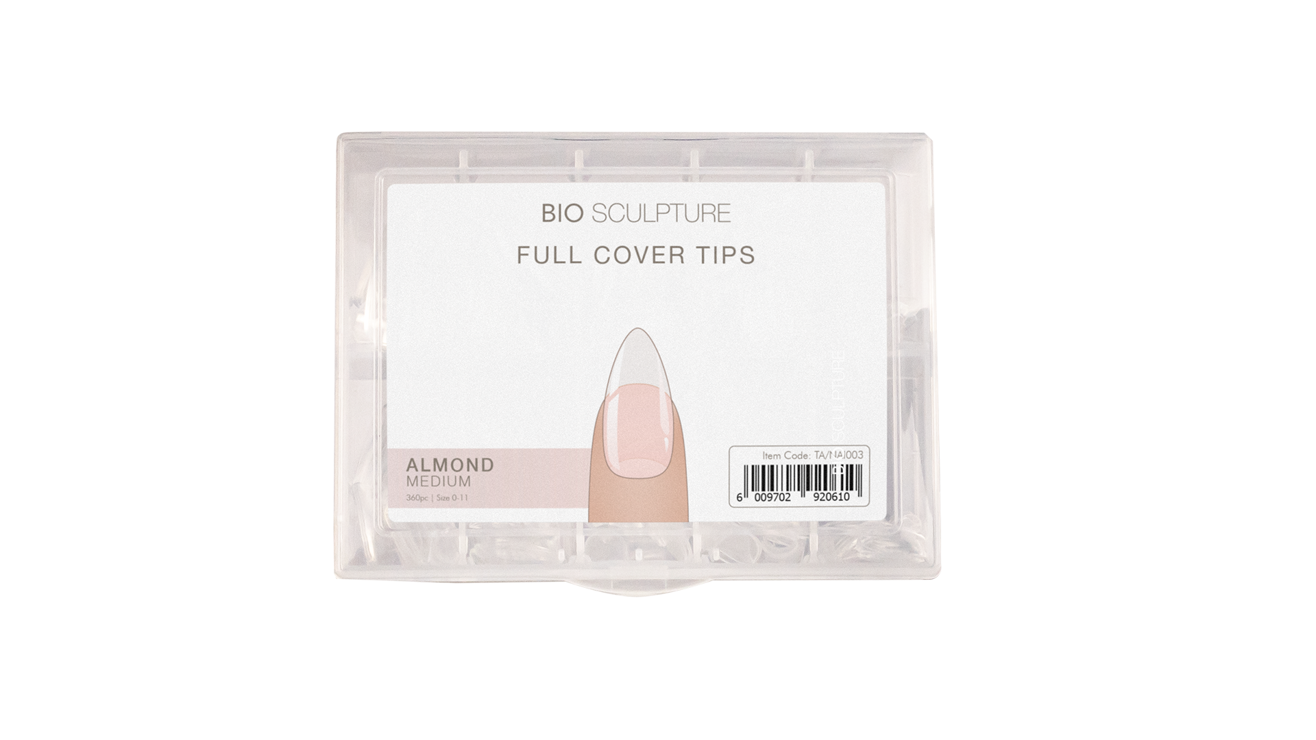 Bio Sculpture-Full Cover Nail Tips - Almond Medium-2