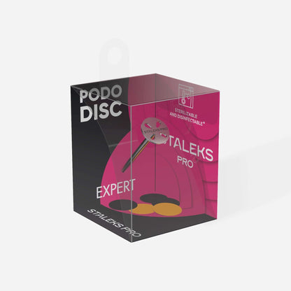 Pedicure Pododisc - 20mm - Pro KIT Pododic Im Lieferumfang sind 1 Pododisc (Durchmesser) – 20 mm und 5 Einwegfeilen der Körnung 180 enthalten. HOCHWERTIGES MANIKÜRE-PEDIKÜRE-WERKZEUG Sterilisierbar in einem Trockenhitzesterilisator und Autoklaven Mit vers