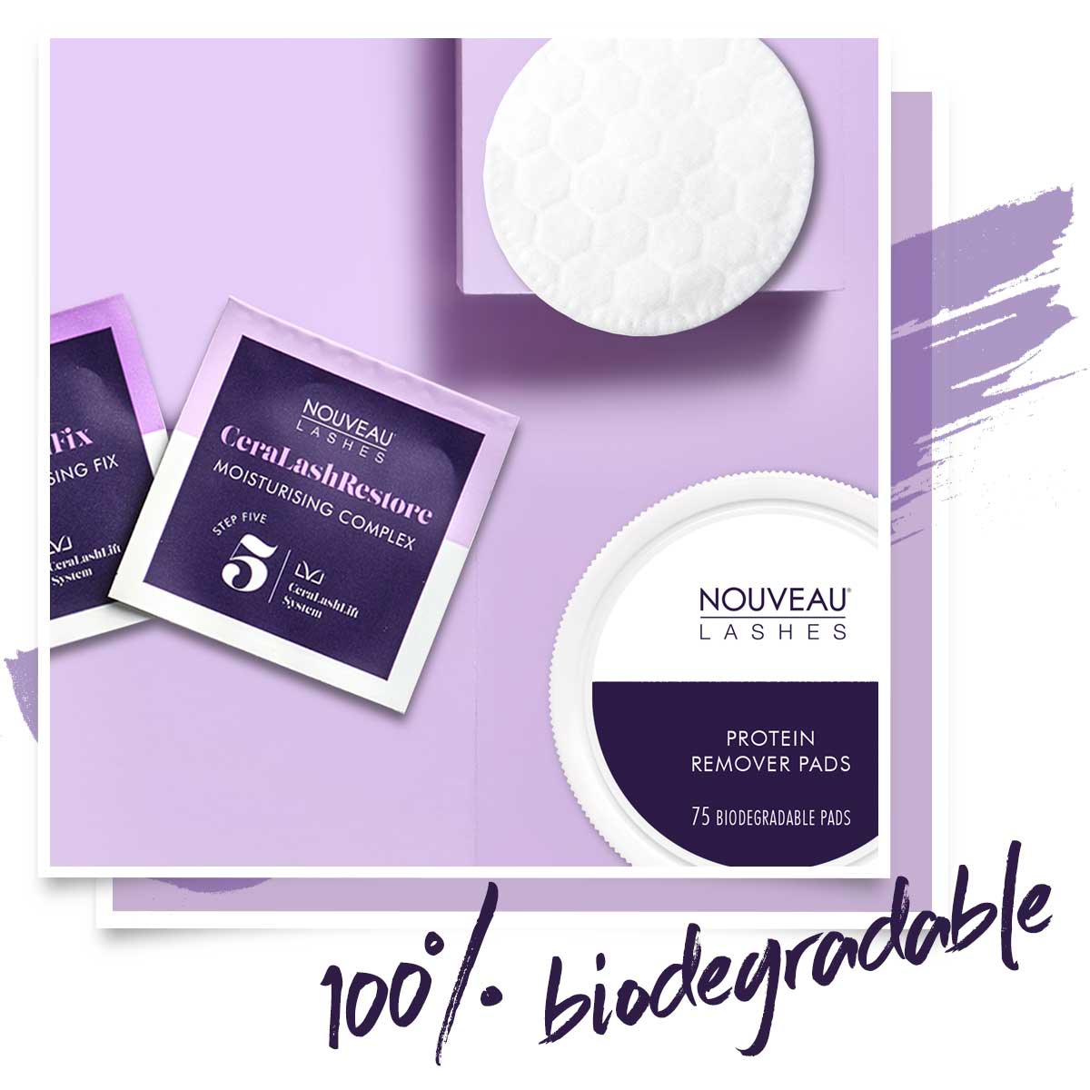 Protein remover pads