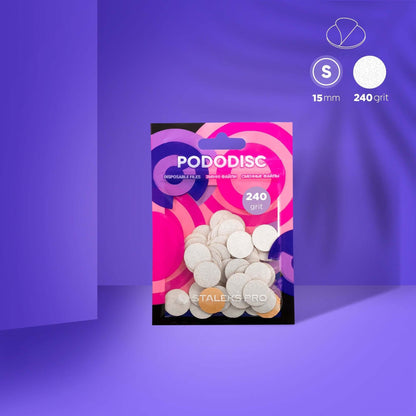 50 Feilen Grit 240 für Pedicure Pododisc - 15mm – STALEKS